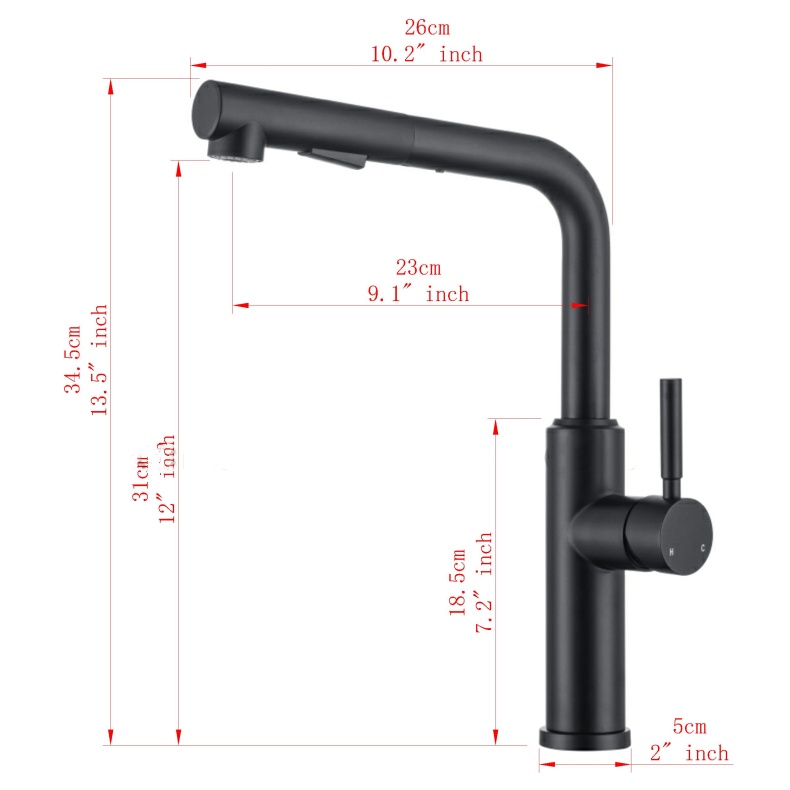 KY-8023 Pull down kitchen faucet