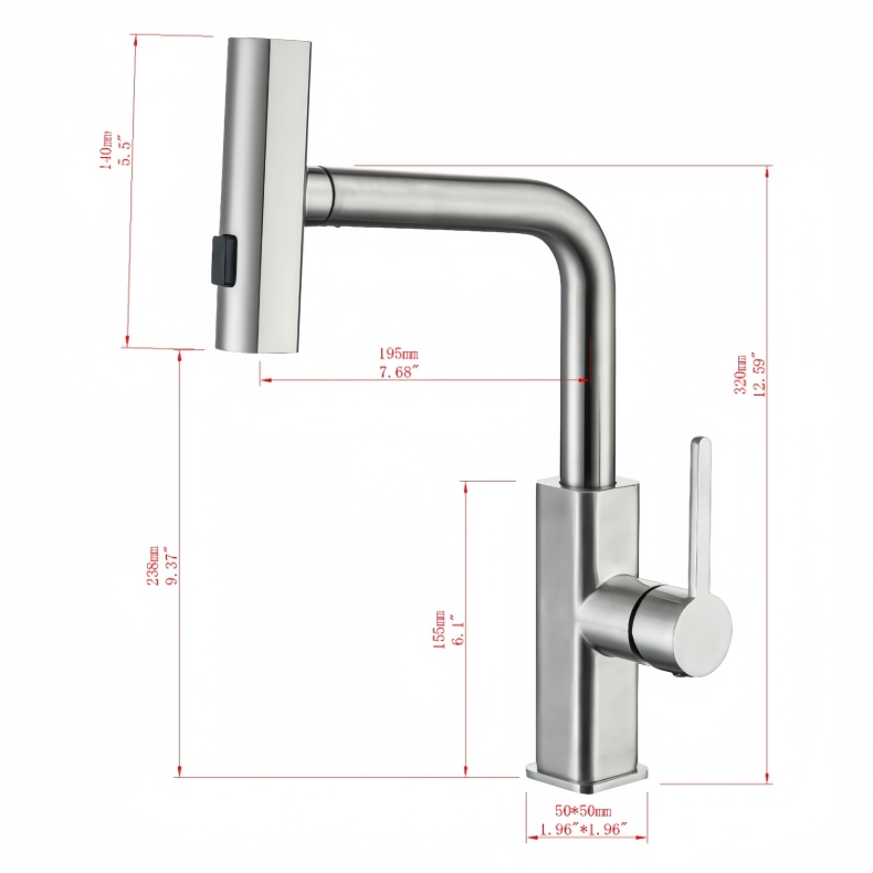 KY-8004 Pull down kitchen faucet