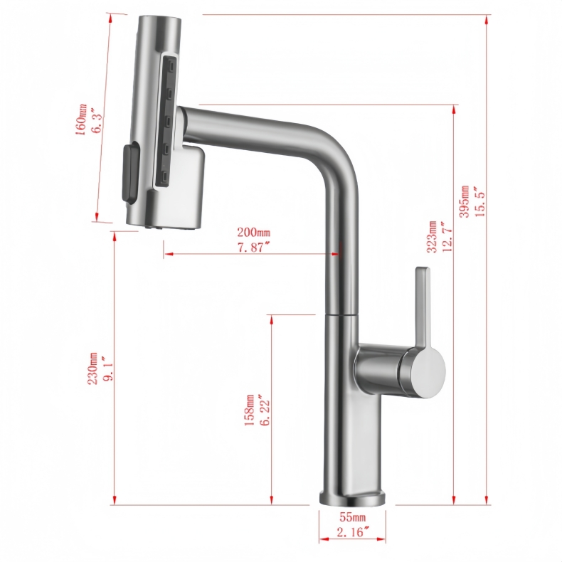 KY-8006 Pull down kitchen faucet