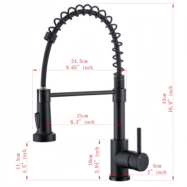 KY-8101 Pull Down Spring Kitchen Faucet