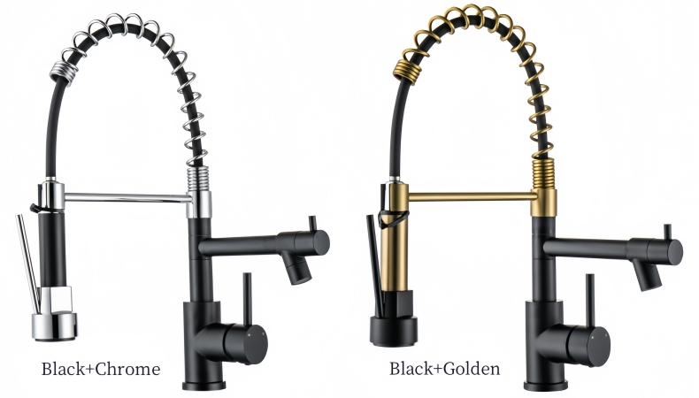 KY-8102B Pull Down Spring Kitchen Faucet