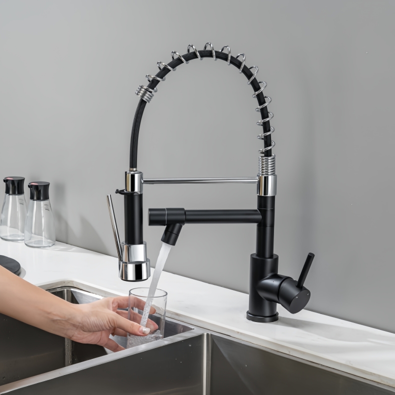 KY-8102B Pull Down Spring Kitchen Faucet