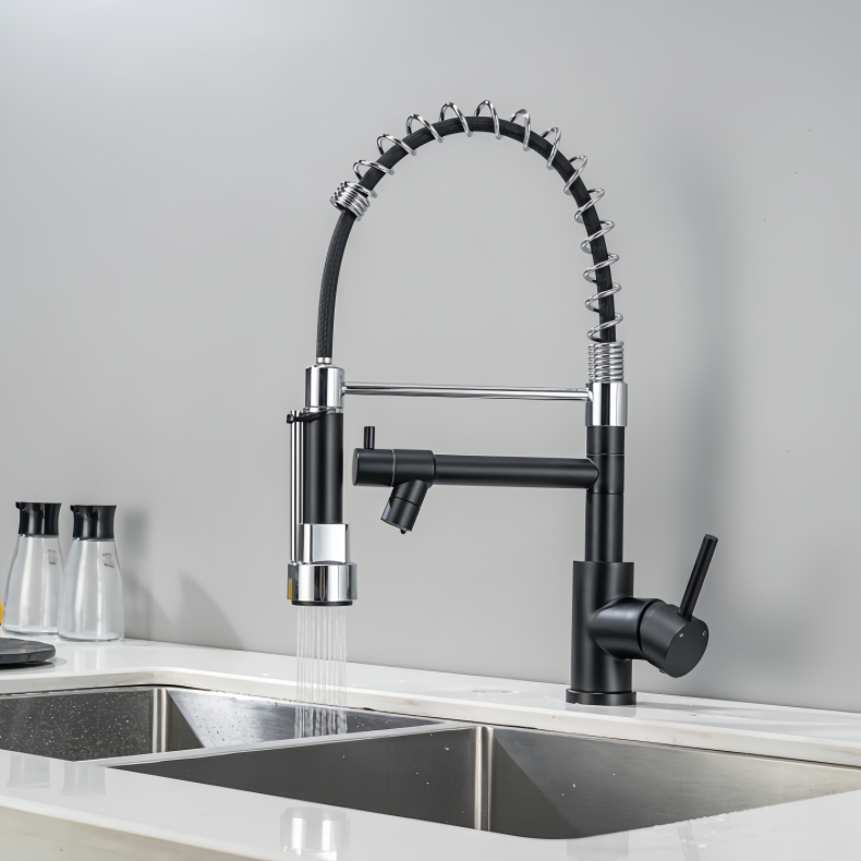 KY-8102B Pull Down Spring Kitchen Faucet
