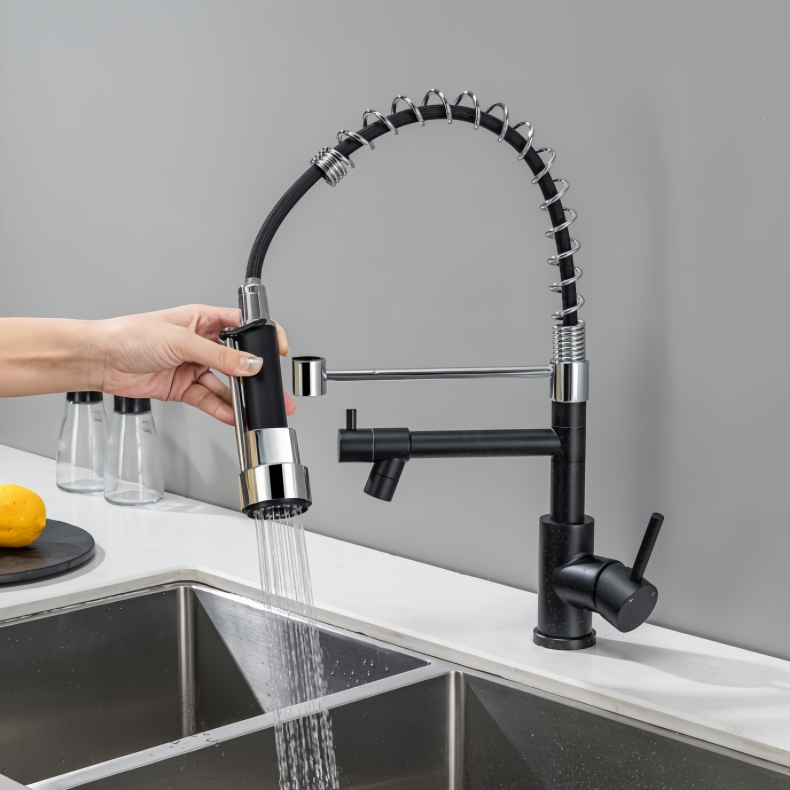 KY-8102B Pull Down Spring Kitchen Faucet
