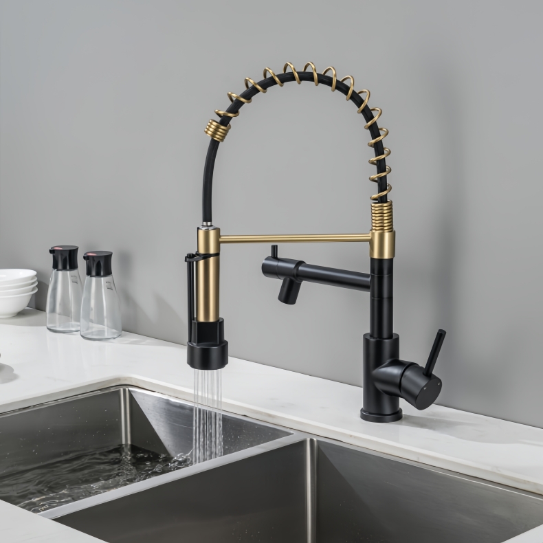 KY-8102B Pull Down Spring Kitchen Faucet