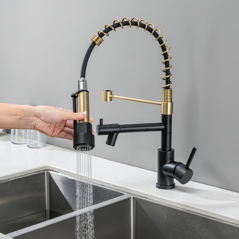 KY-8102B Pull Down Spring Kitchen Faucet