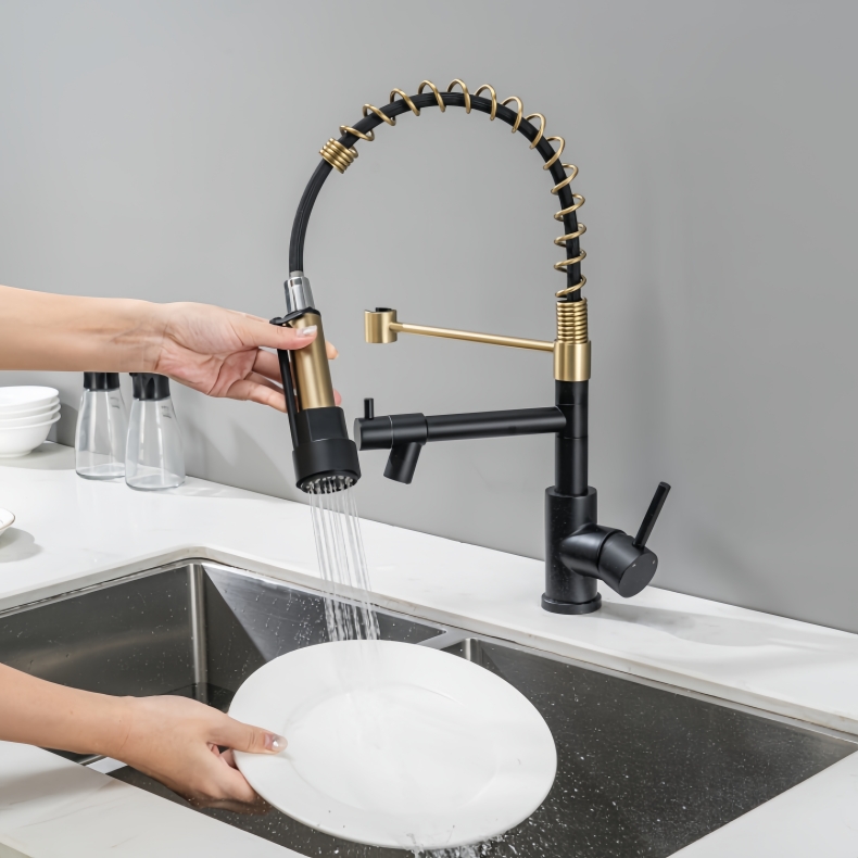 KY-8102B Pull Down Spring Kitchen Faucet