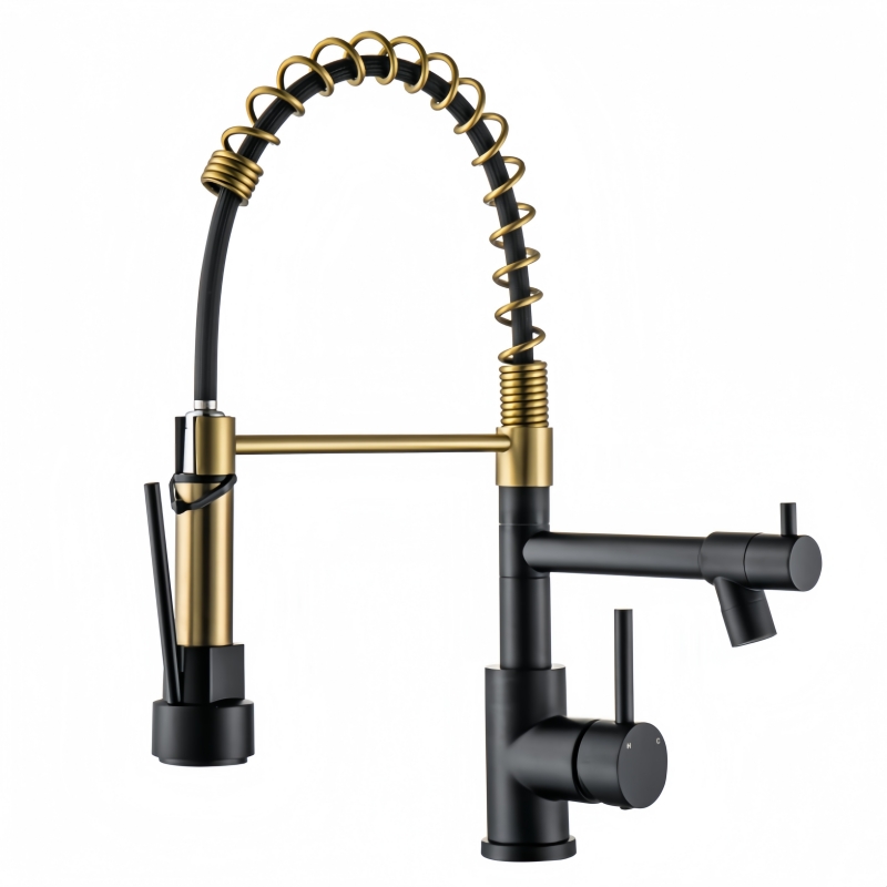 KY-8102B Pull Down Spring Kitchen Faucet