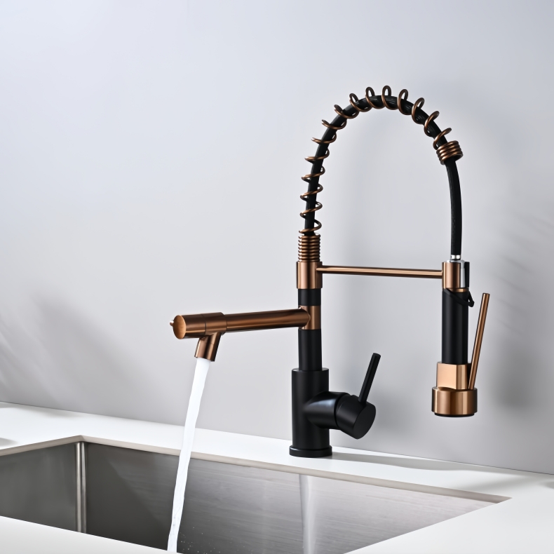 KY-8102C Pull Down Spring Kitchen Faucet