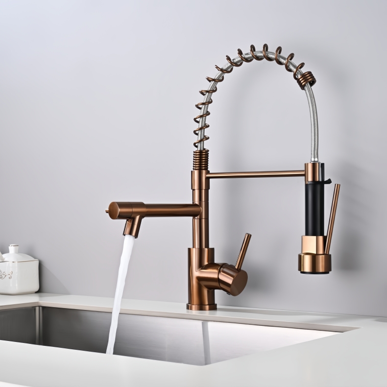 KY-8102C Pull Down Spring Kitchen Faucet
