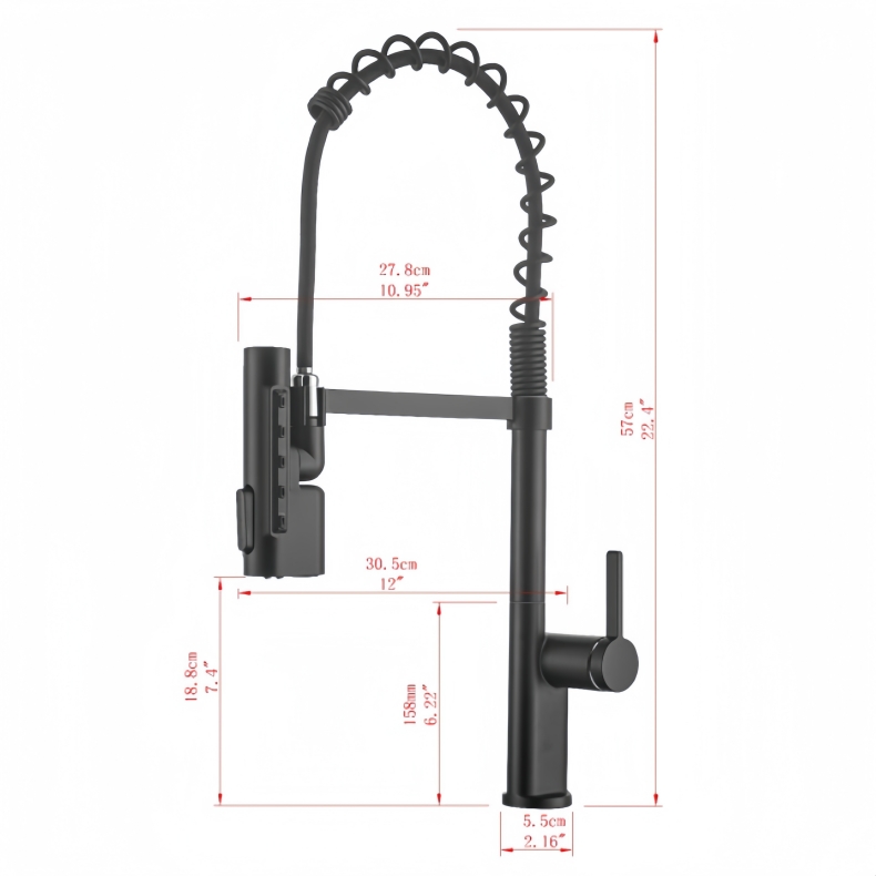 KY-8104 Pull Down Spring Kitchen Faucet
