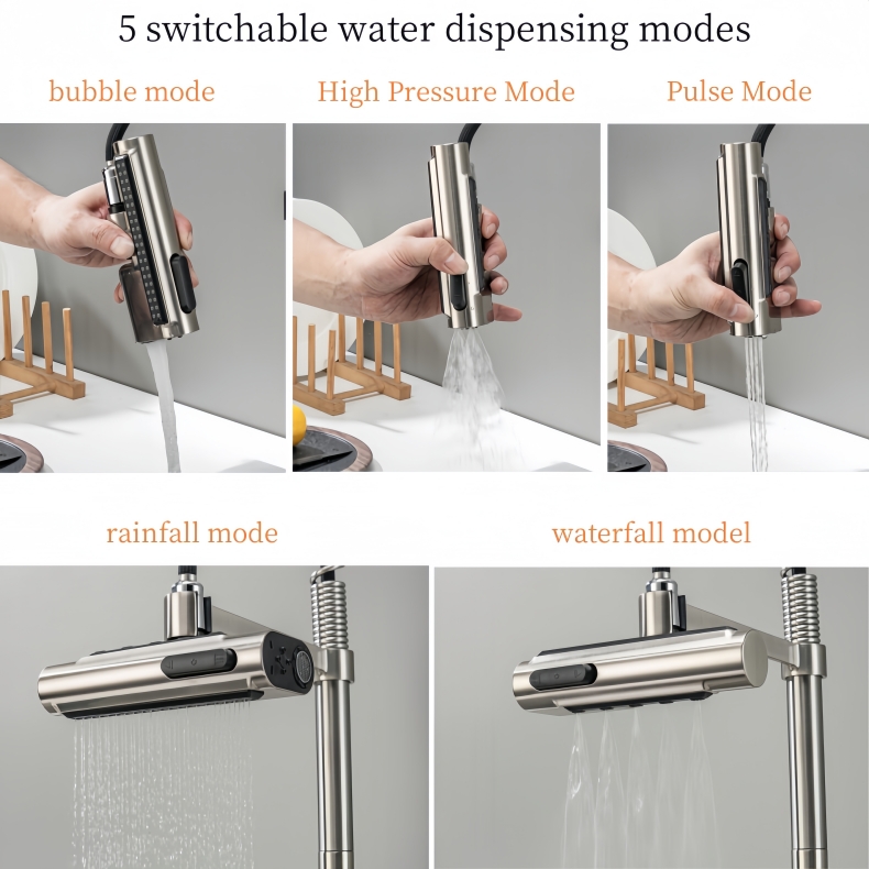 KY-8104 Pull Down Spring Kitchen Faucet