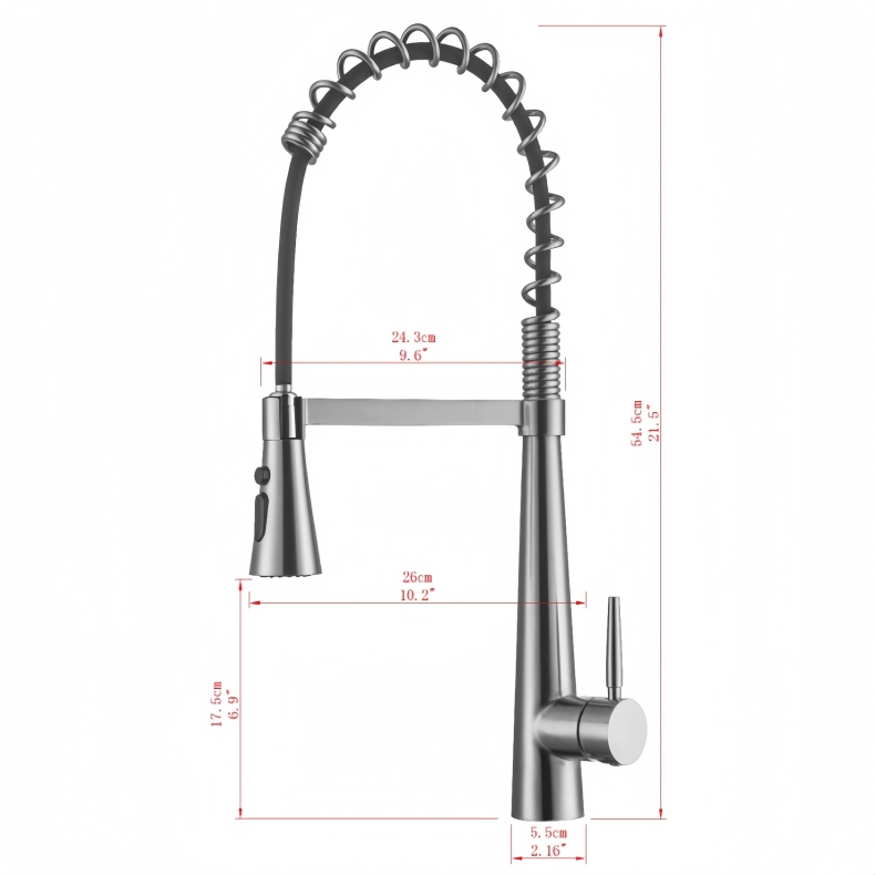 KY-8107 Pull Down Spring Kitchen Faucet