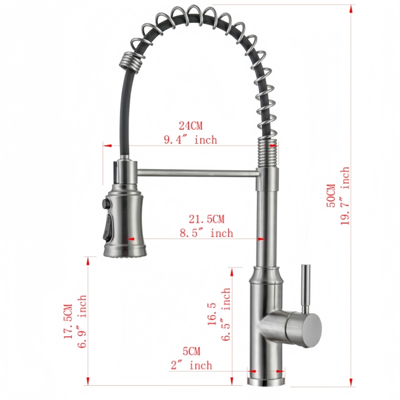 KY-8108 Pull Down Spring Kitchen Faucet