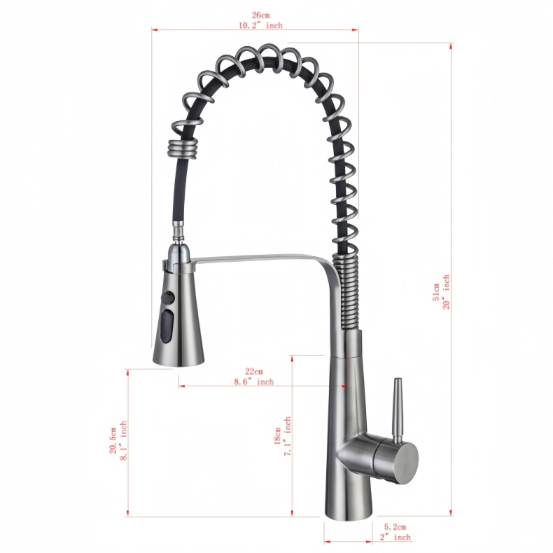 KY-8114 Pull Down Spring Kitchen Faucet
