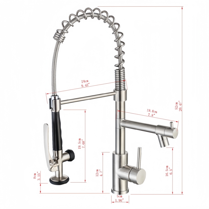 KY-8120 Pull Down Spring Kitchen Faucet