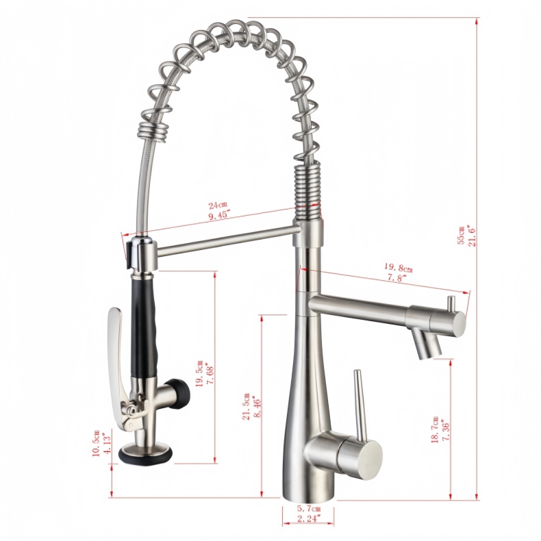 KY-8121 Pull Down Spring Kitchen Faucet